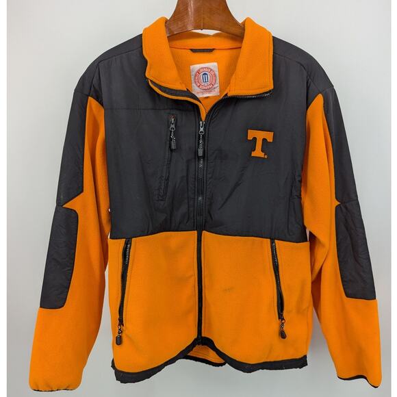 Vintage Tennessee Volunteers Fleece Jacket Men’s XL Black Orange Full Zip VOLS - Picture 1 of 7